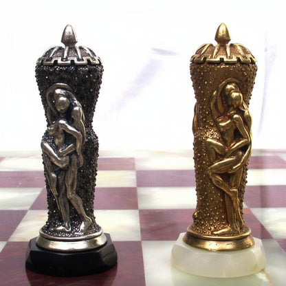 Tigrani Classic Erotic Sterling Silver Chess Set