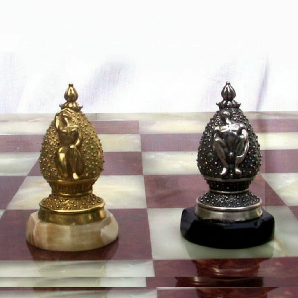 Tigrani Classic Erotic Sterling Silver Chess Set