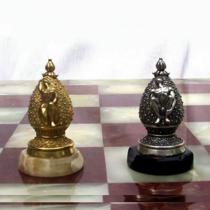 Tigrani Classic Erotic Sterling Silver Chess Set