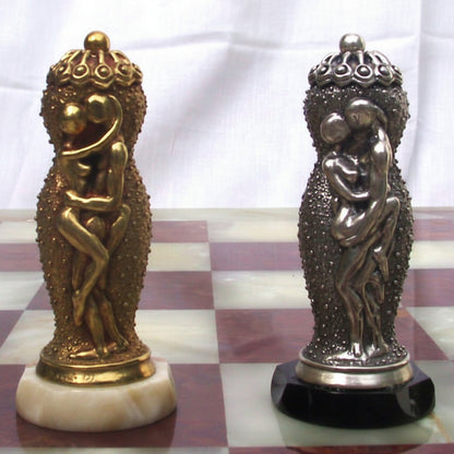 Tigrani Classic Erotic Sterling Silver Chess Set