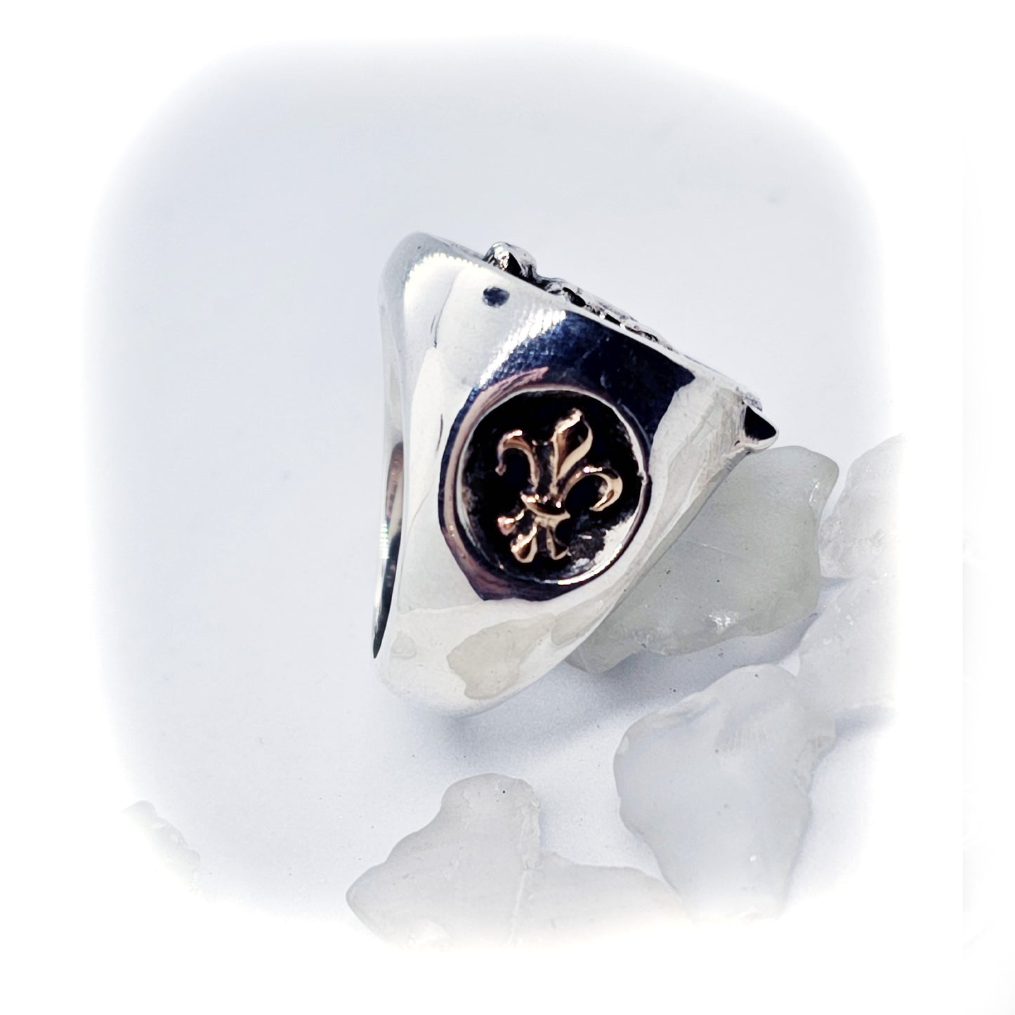 Leonardo Da Vinci Silver Bronze Ring