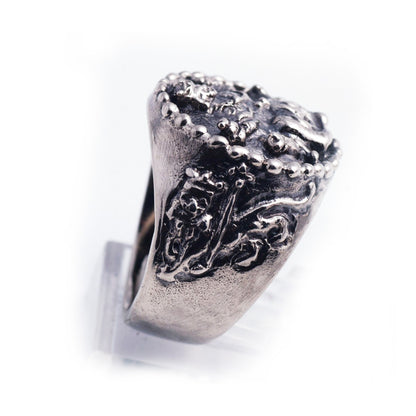 King Levon of Cilician Armenia Sterling Silver Ring V1