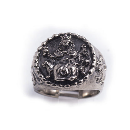 King Levon of Cilician Armenia Sterling Silver Ring V1