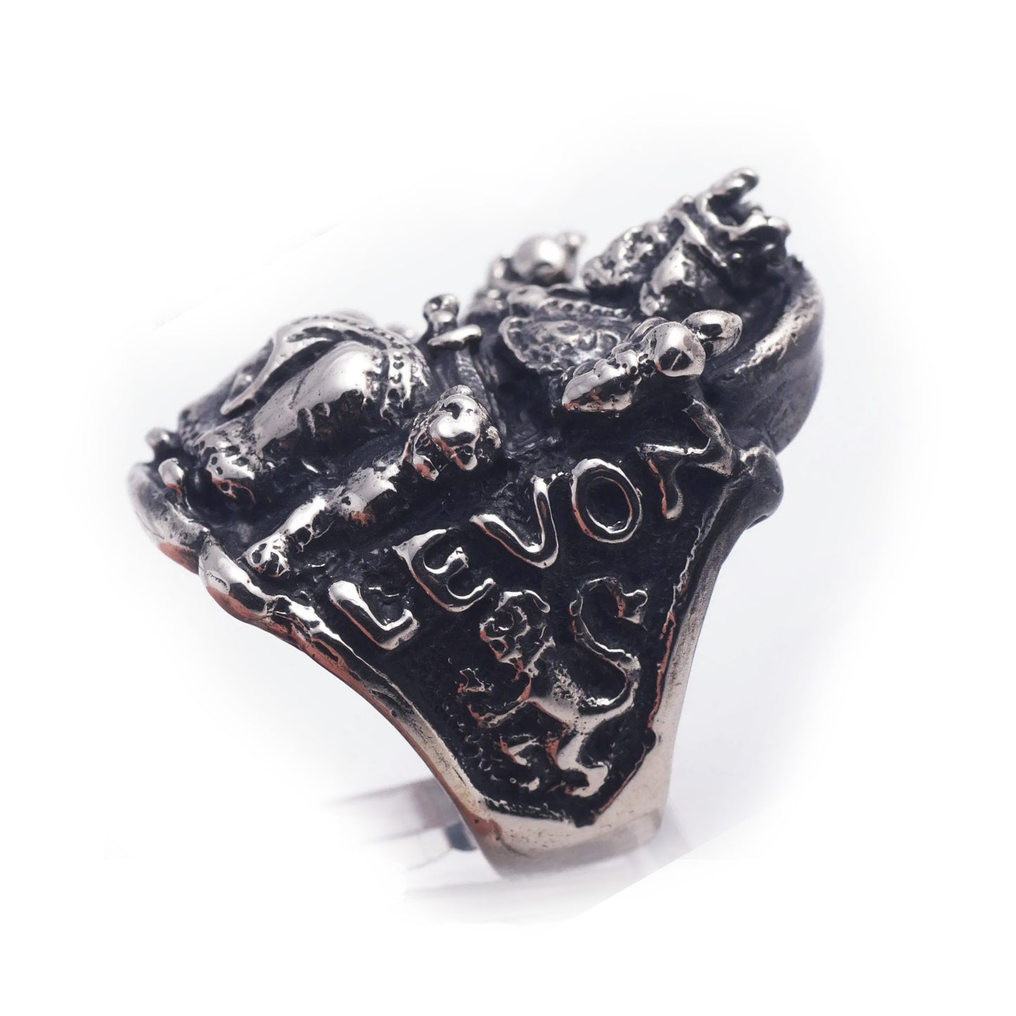 King Levon of Cilician Armenia Sterling Silver Ring V3