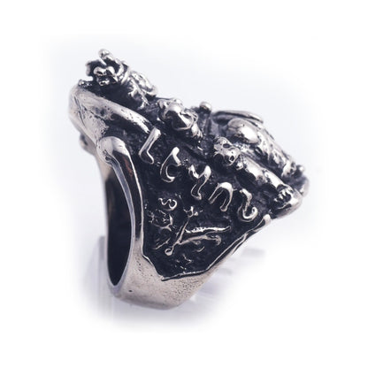 King Levon of Cilician Armenia Sterling Silver Ring V3