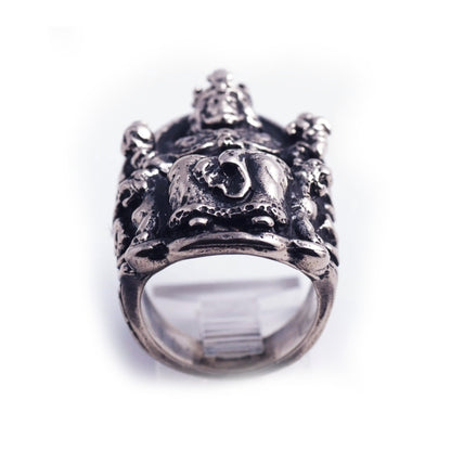 King Levon of Cilician Armenia Sterling Silver Ring V3