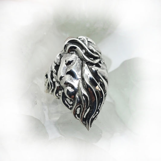 Lion Sterling Silver Ring