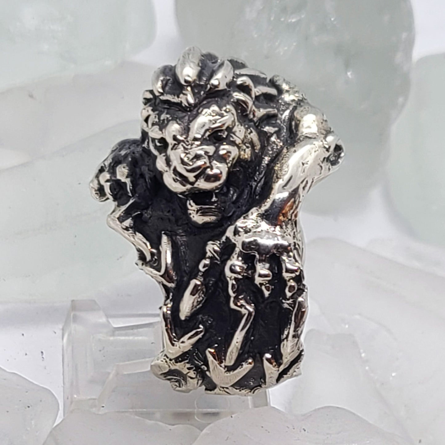 Mighty Lion Sterling Silver Ring