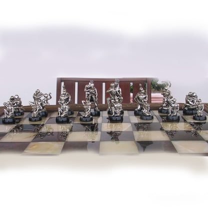 Tigrani Modern Erotic Sterling Silver Chess Set