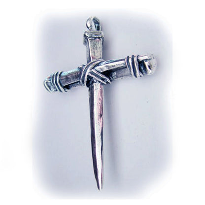 Nailcross Sterling Silver Cross Pendant V1