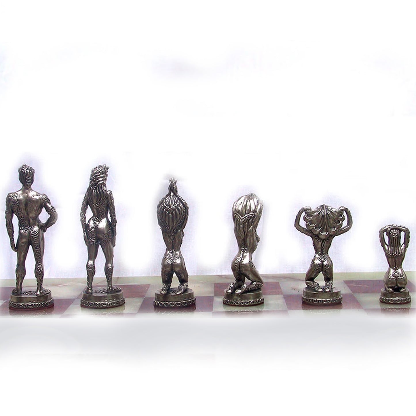 Tigrani “Nudes” Sterling Silver Chess Set