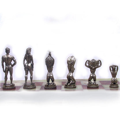 Tigrani “Nudes” Sterling Silver Chess Set