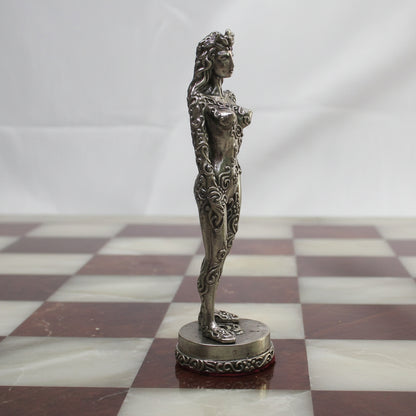 Tigrani “Nudes” Sterling Silver Chess Set