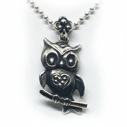 Smart Owl Sterling Silver Pendant