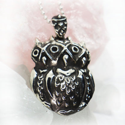 XOXO 3 Owls Sterling Silver Pendant