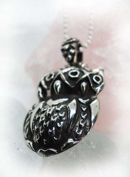 XOXO 3 Owls Sterling Silver Pendant