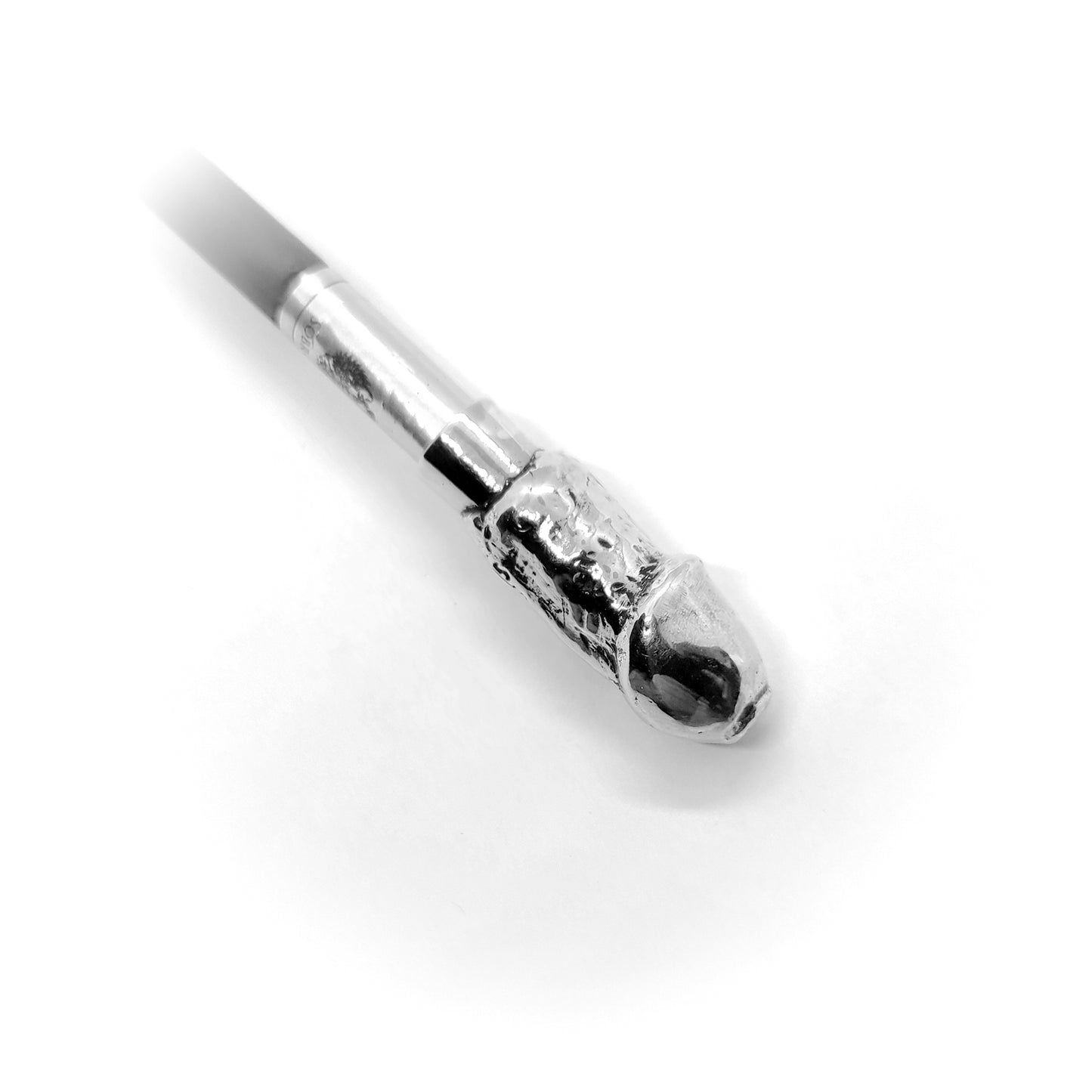 Penis Sterling Silver Cigarette Pipe