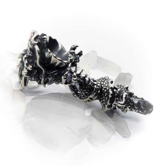 Dragon Sterling Silver Pipe.