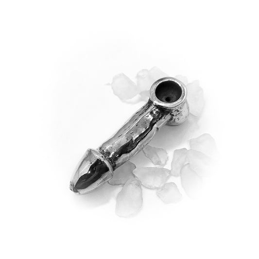 Penis Sterling Silver Pipe