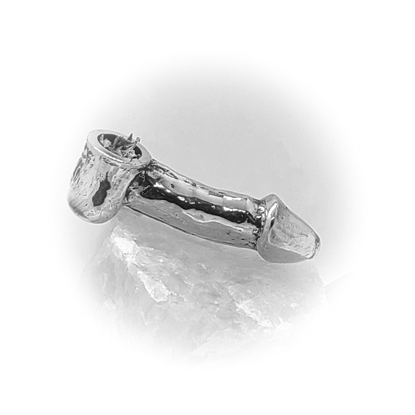 Penis Sterling Silver Pipe