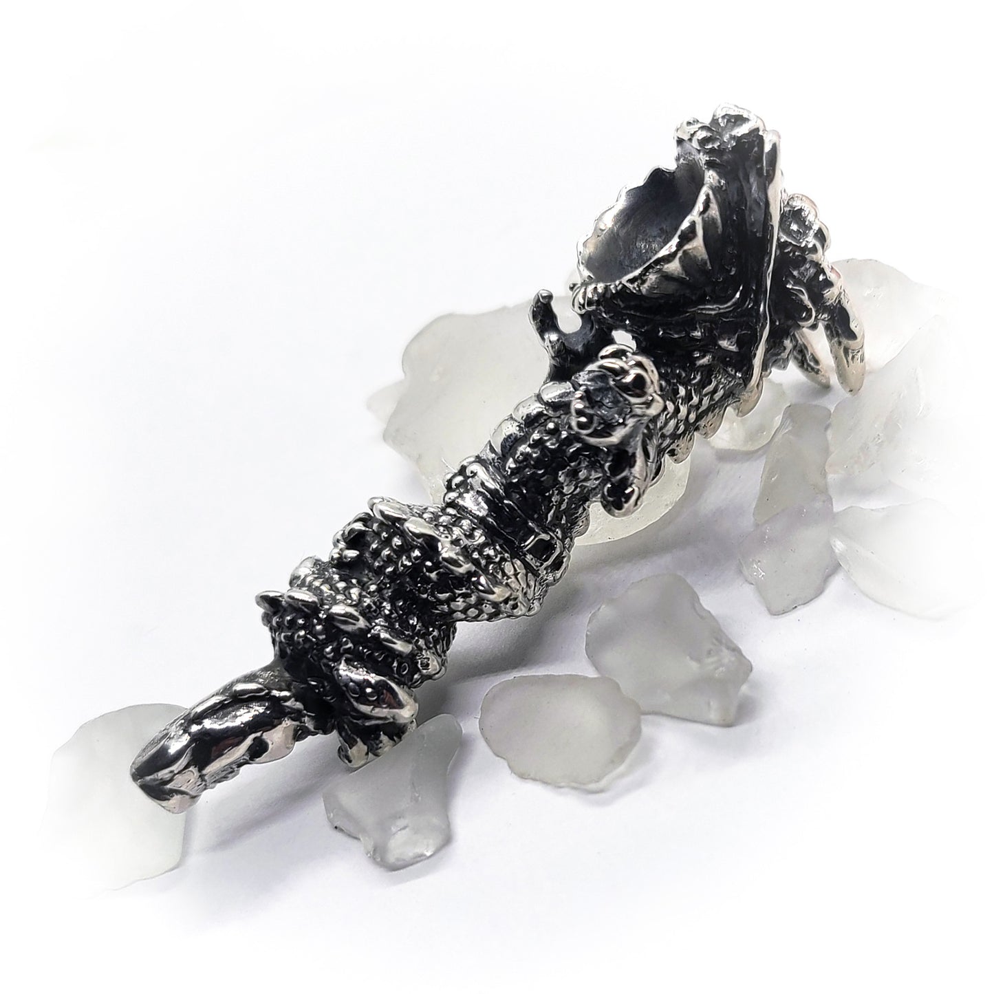 Dragon Sterling Silver Pipe.