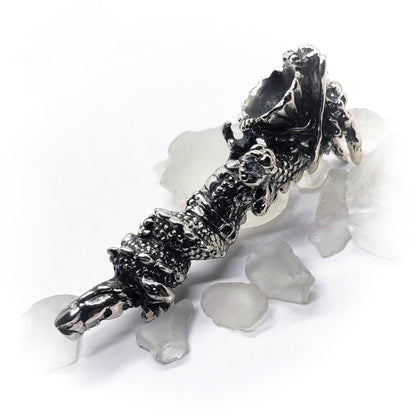 Dragon Sterling Silver Pipe.