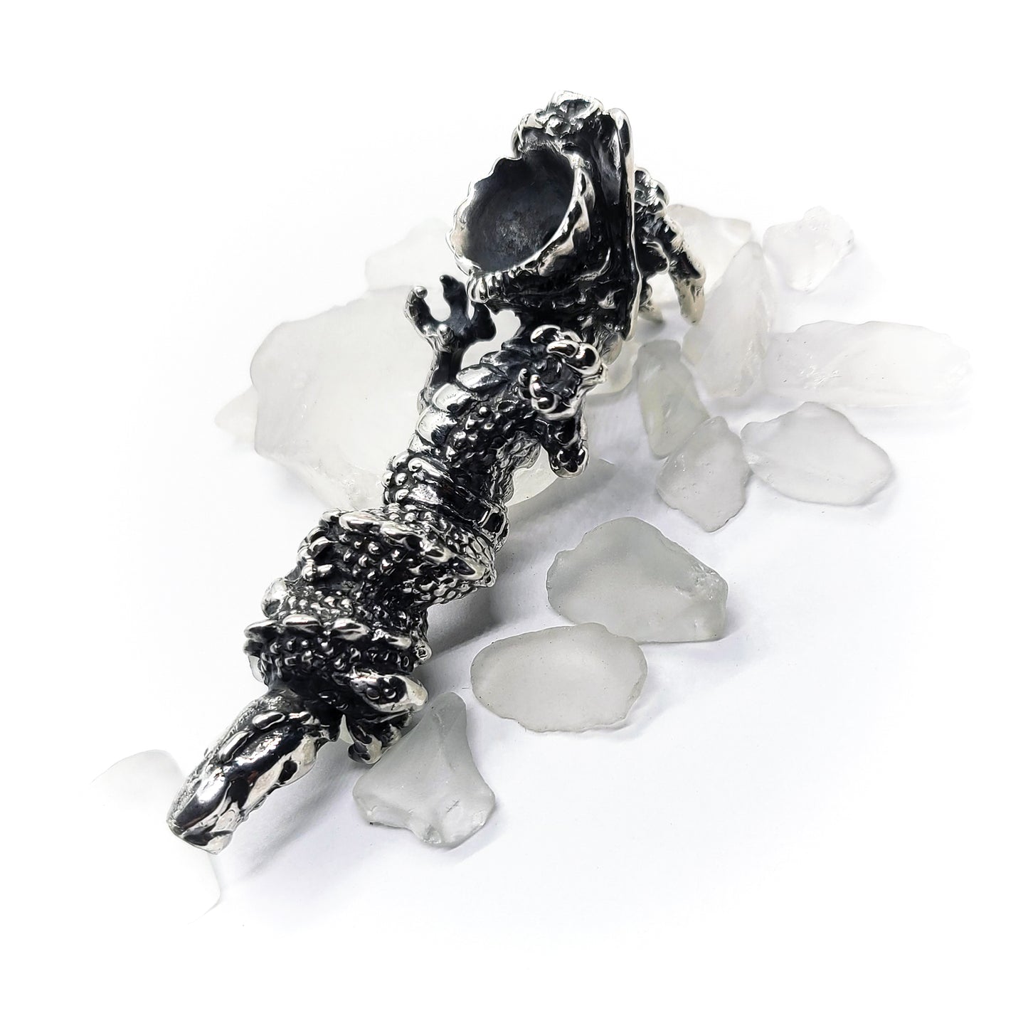 Dragon Sterling Silver Pipe.
