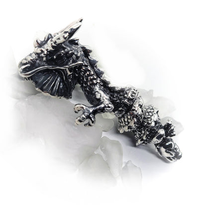 Dragon Sterling Silver Pipe.