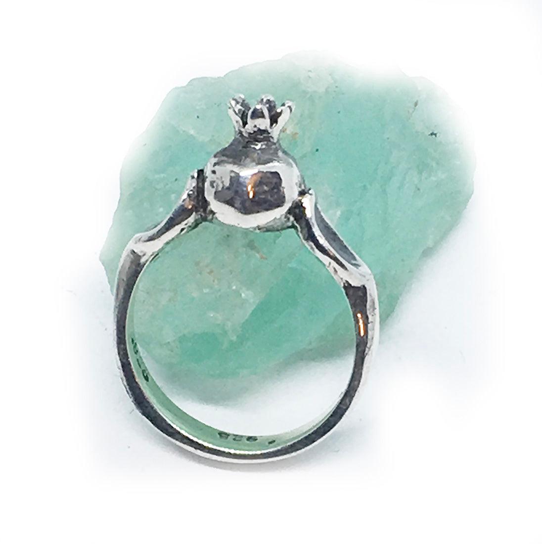 Pomegranate Small Sterling Silver ring V1