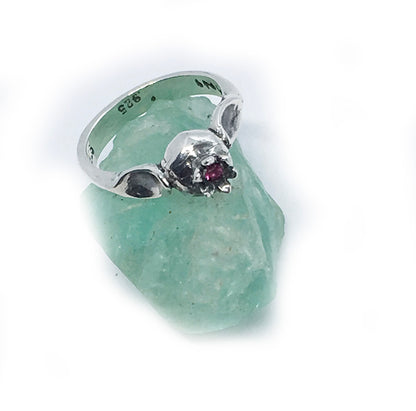 Pomegranate Small Sterling Silver ring V1