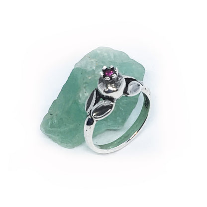 Pomegranate Small Sterling Silver Ring V2