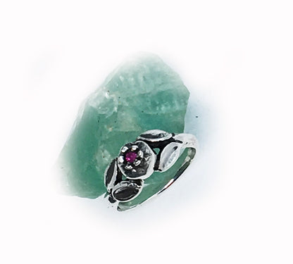 Pomegranate Small Sterling Silver Ring V2
