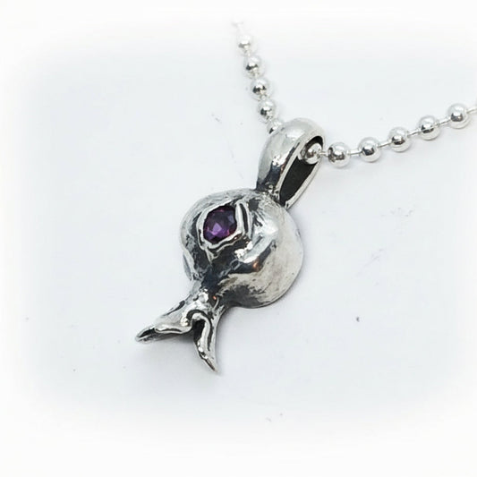 Pomegranate Sterling Silver Pendant