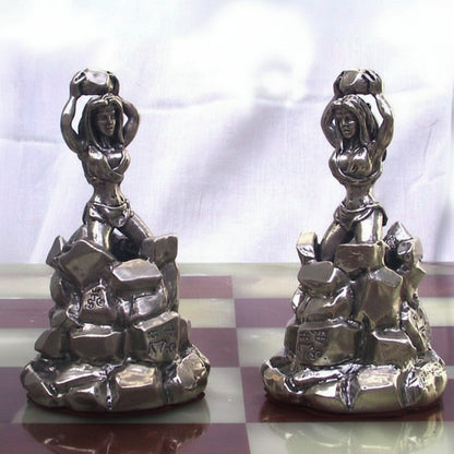 Tigrani Prehistorical Sterling Silver Chess set