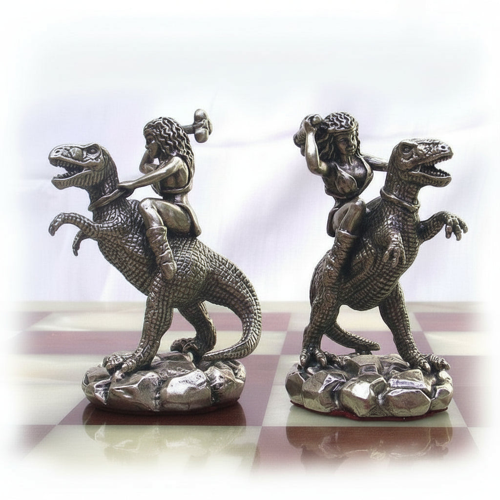 Tigrani Prehistorical Sterling Silver Chess set