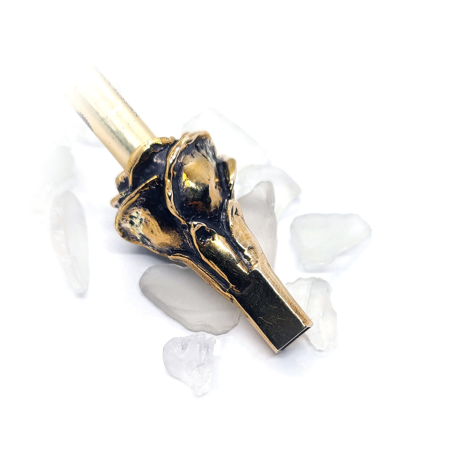 Rose Head Sterling Silver Cigarette Pipe