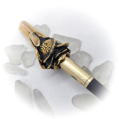 Rose Head Sterling Silver Cigarette Pipe