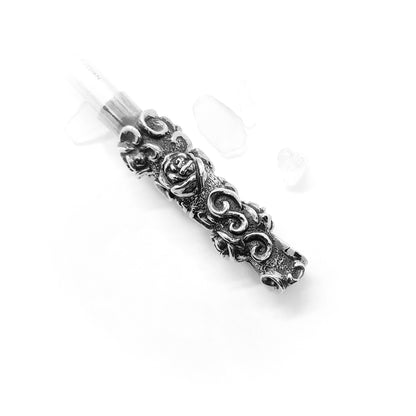 Rose Blossom Sterling Silver Cigarette Pipe