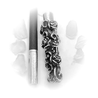 Rose Blossom Sterling Silver Cigarette Pipe