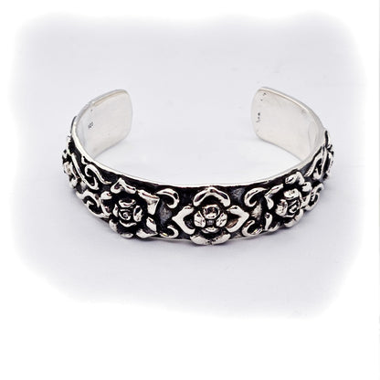 Roses Sterling Silver Bracelet