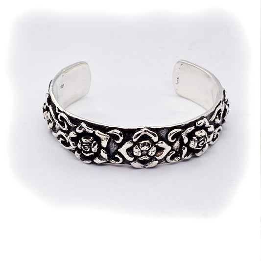 Roses Sterling Silver Bracelet