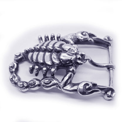 Scorpion Sterling Silver Belt Buckle