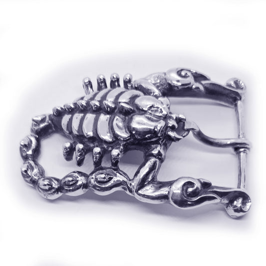 Scorpion Sterling Silver Belt Buckle