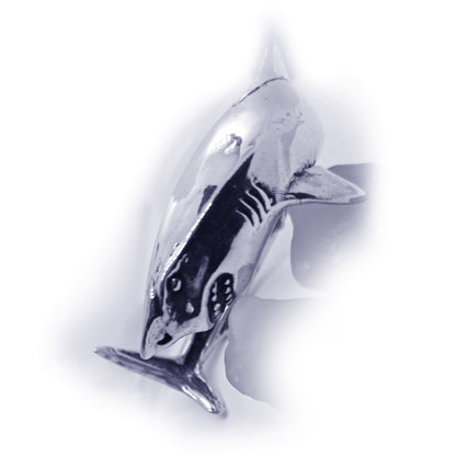 Shark Body on Arm Sterling Silver Bracelet.