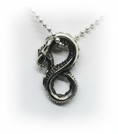 Stunning Snake Sterling Silver Pendant