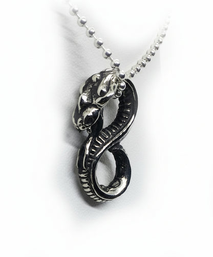 Stunning Snake Sterling Silver Pendant