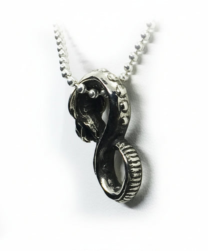Stunning Snake Sterling Silver Pendant