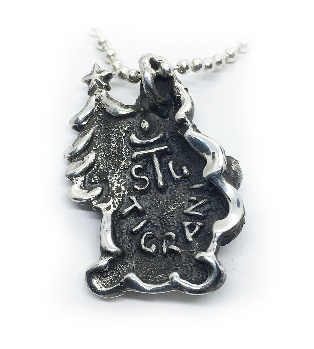 Snowman Sterling Silver Pendant