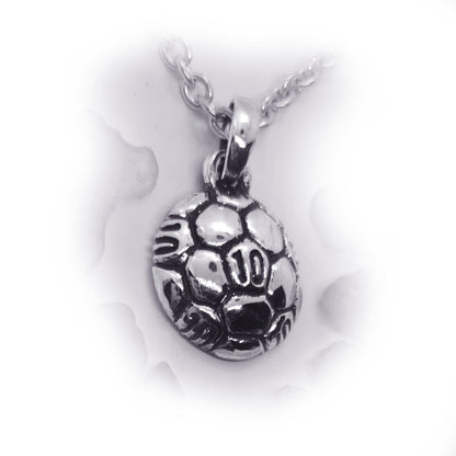 Soccer Ball #10 Ten Sterling Silver Pendant
