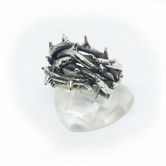Crown of Thorns Silver Ring V3